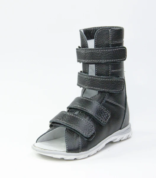 Обувь сложная ортопедическая без утепленной подкладки сандалии летние модель 259 Черные