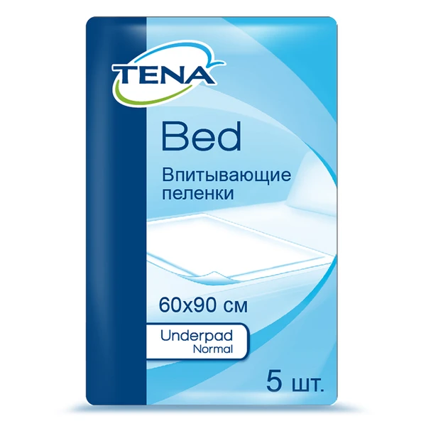 Простыни впитывающие TENA Bed Underpad Normal / ТЕНА Бед, 60х90 см, 5 шт.