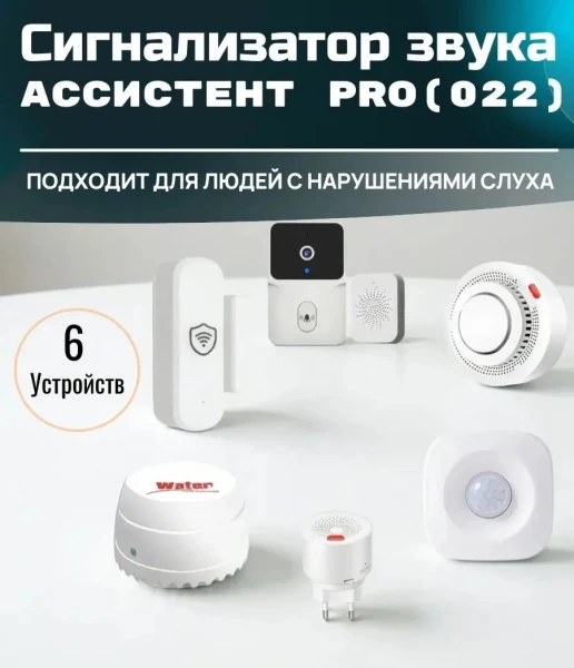 Сигнализатор звука цифровой с вибрационной и световой индикацией "АССИСТЕНТ PRO" (022)