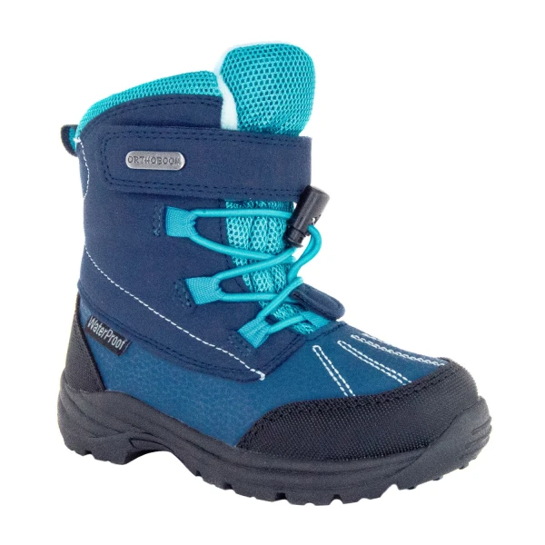 Ортопедическая обувь сложная на утепленной подкладке (пара), Ортобум 63056-01 синий с голубым