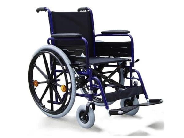 07-01-07 Кресло-коляска с ручным приводом для лиц с большим весом комнатная 708D (комп. 28 double cross)