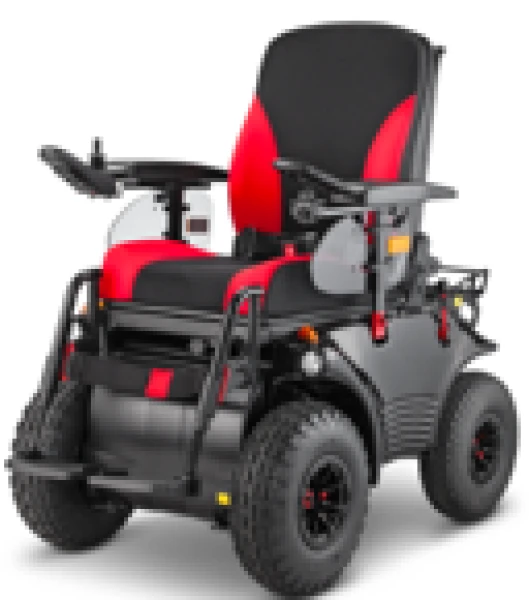 Кресло-коляска для инвалидов &quot;MEYRA&quot; , с электроприводом прогулочного и комнатного исполнения: 2.322 &quot;OPTIMUS2&quot; повышенной проходимости (RS)