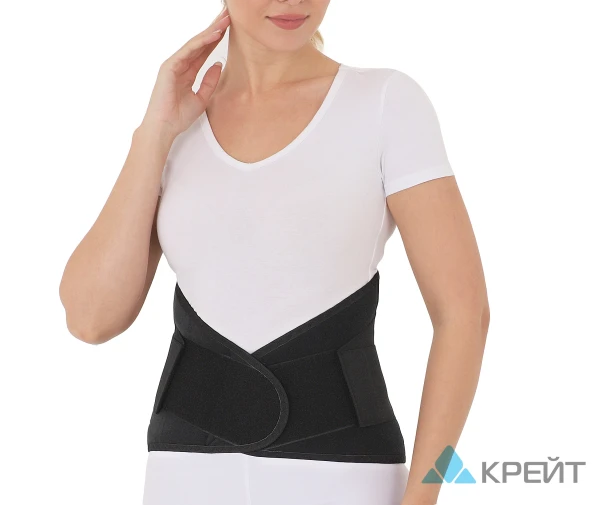 Корсет ортопедический пояснично-крестцовый - &quot;Крейт&quot;, Б-507, №8, черный