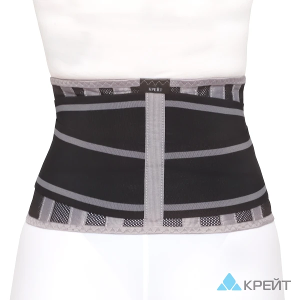Корсет ортопедический пояснично-крестцовый - &quot;Крейт&quot;, Б-502/6МР, №3, черно-серый