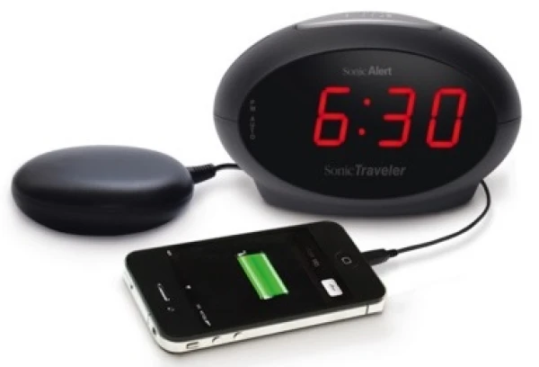 Портативные электронные часы-будильник Sonic Trevel Black VDE 