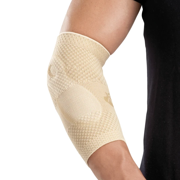 Эластичный ортопедический бандаж на локтевой сустав с силиконовыми вставками спортивный ORLIMAN налокотник локтевой ортез при эпикондилите, артрите, артрозе, бурсите Испания 8301 р. 1