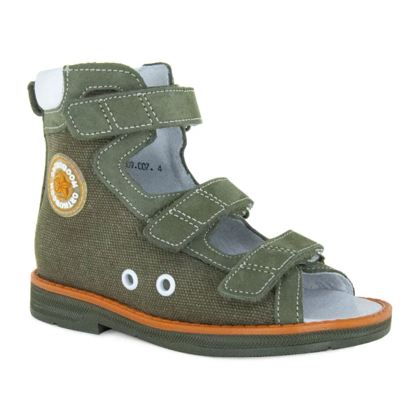 Ортопедическая обувь сложная без утепленной подкладки для детей (пара), Ортобум 71597-33 болотный