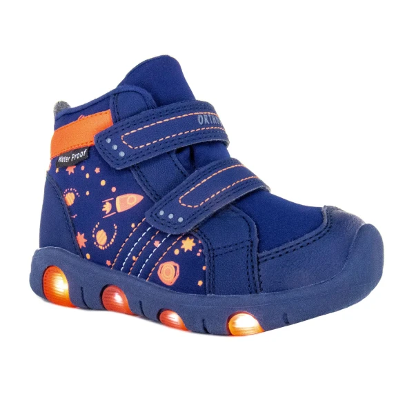 Ортопедическая обувь малосложная на утепленной подкладке для детей, Ортобум 30247-15 ярко-синий космос