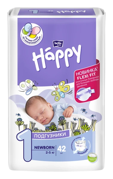 Подгузники для детей весом до 5 кг bella baby Happy Newborn