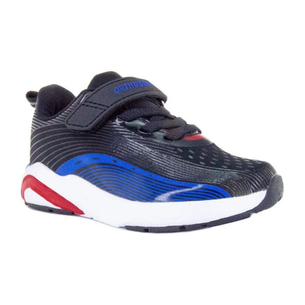 Ортопедическая обувь сложная без утепленной подкладки (пара), Ортобум 30223-05 черный с синим, с красным