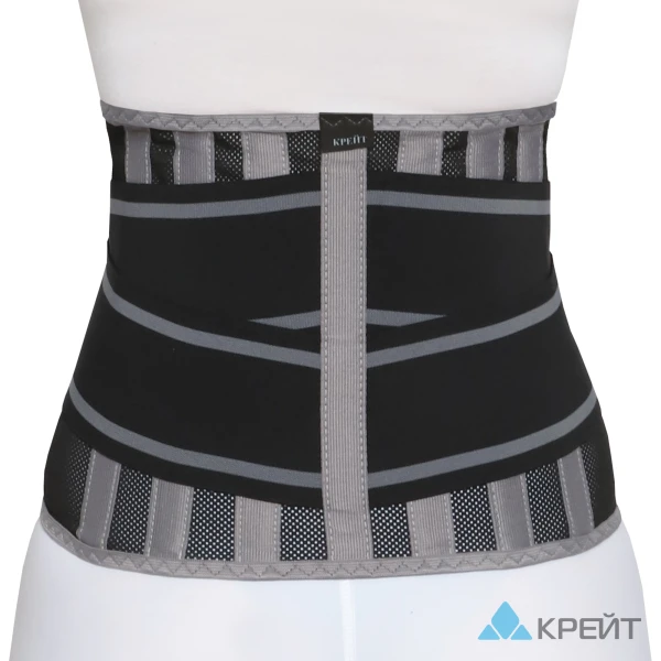 Корсет ортопедический пояснично-крестцовый - &quot;Крейт&quot;, Б-507, №5, черно-серый