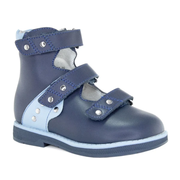 Ортопедическая обувь сложная без утепленной подкладки (пара), Ортобум 81597-32 темно-синий-голубой
