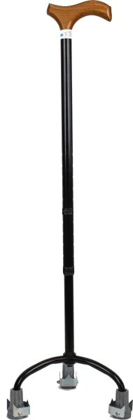 Трость 3-х опорная с деревянной ручкой с УПС ТМ-30У (850 мм)