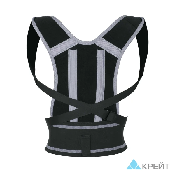 Корсет ортопедический грудопоясничный - &quot;Крейт&quot;, Б-2509,  №3, Р1, черно-серый