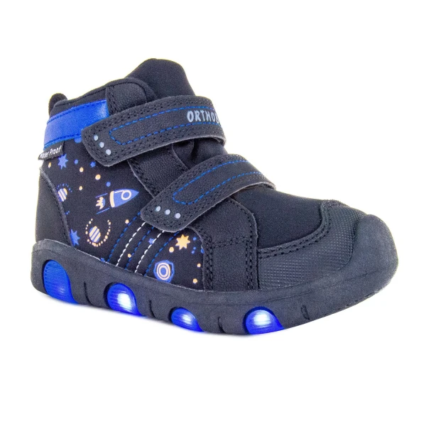 Ортопедическая обувь малосложная на утепленной подкладке, Ортобум 30247-15 ярко-черный космос