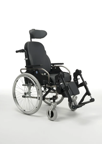 07-02-02 Кресло-коляска с ручным приводом с дополнительной фиксацией (поддержкой) головы и тела, в том числе для больных ДЦП, прогулочная V300+30° comfort