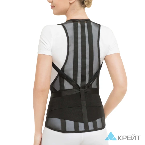 Корсет ортопедический грудопоясничный - &quot;Крейт&quot;, Б-506, №3, Р1, черный