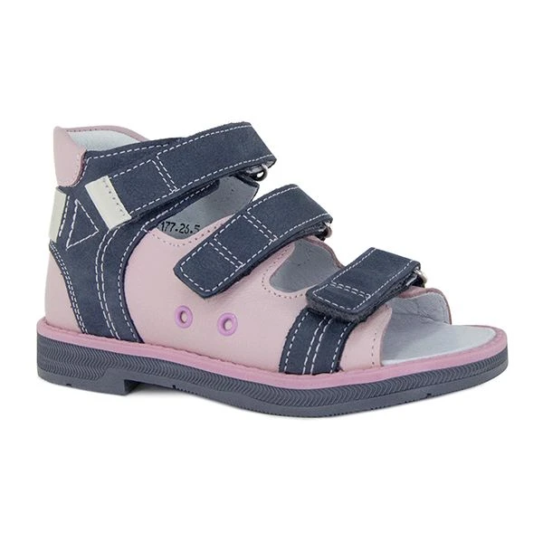 Ортопедическая обувь сложная без утепленной подкладки для детей (пара), Ортобум 25057-06 розовый с серым