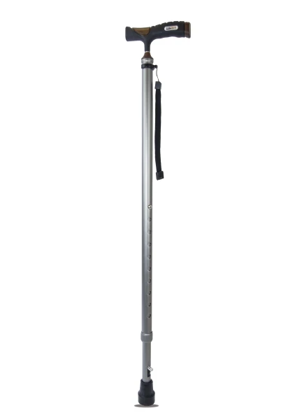 Трость телескопическая AMCC33 SL с устройством против скольжения (УПС) серебряный цвет