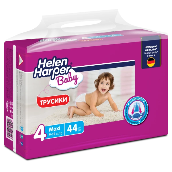 Детские трусики-подгузники Helen Harper Baby, размер 4 (Maxi), 9-15, 44 шт