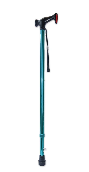 Трость телескопическая с ортопедической рукояткой  и устройством против скольжения AMCT23 BU с УПС, синий цвет
