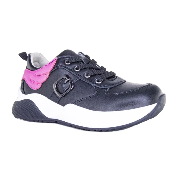 Ортопедическая обувь сложная без утепленной подкладки (пара), Ортобум 37057-01 черный с розовым