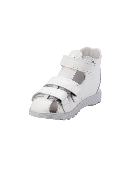 Обувь сложная ортопедическая на аппарат без утепленной подкладки сандалии летние модель 314 белая, синяя