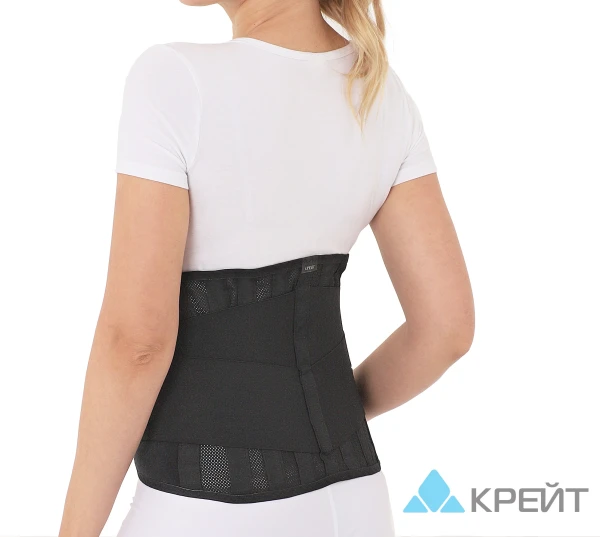 Корсет ортопедический пояснично-крестцовый - &quot;Крейт&quot;, Б-507, №5, черный