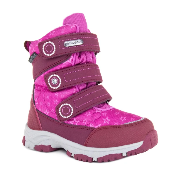 Ортопедическая обувь сложная на утепленной подкладке (пара), Ортобум 57056-07 ярко-розовый