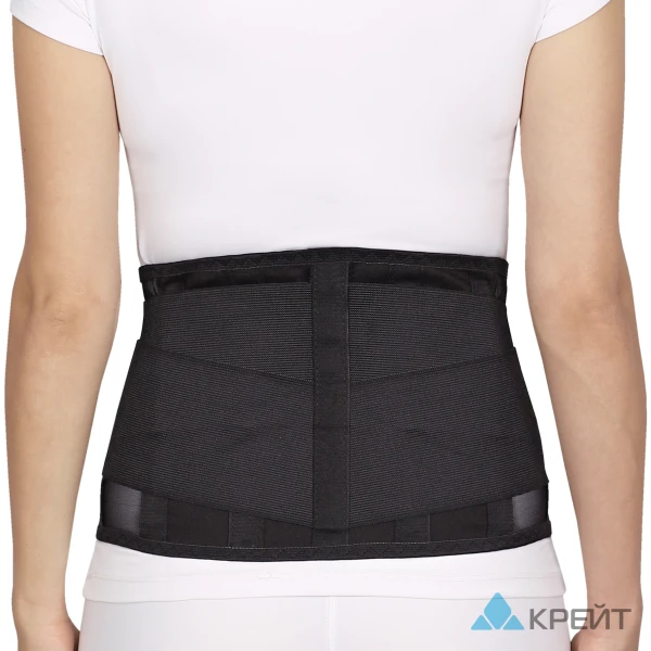 Корсет ортопедический пояснично-крестцовый - &quot;Крейт&quot;, Б-502 Э, №3, черный