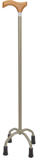 Трость 4-х опорная с деревянной ручкой ТМ-40 (850 мм)