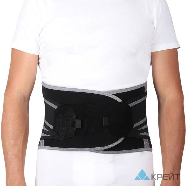 Корсет ортопедический грудопоясничный - &quot;Крейт&quot;, Б-2512,  №4, черно-серый