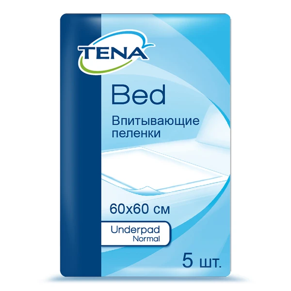 Простыни впитывающие TENA Bed Underpad Normal / ТЕНА Бед, 60х60 см, 5 шт.