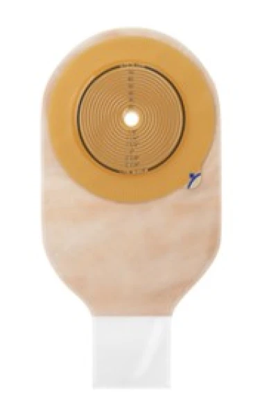 Однокомпонентный дренируемый калоприемник со встроенной плоской пластиной Алтерна (Alterna®), 10-80 мм, артикул 12680