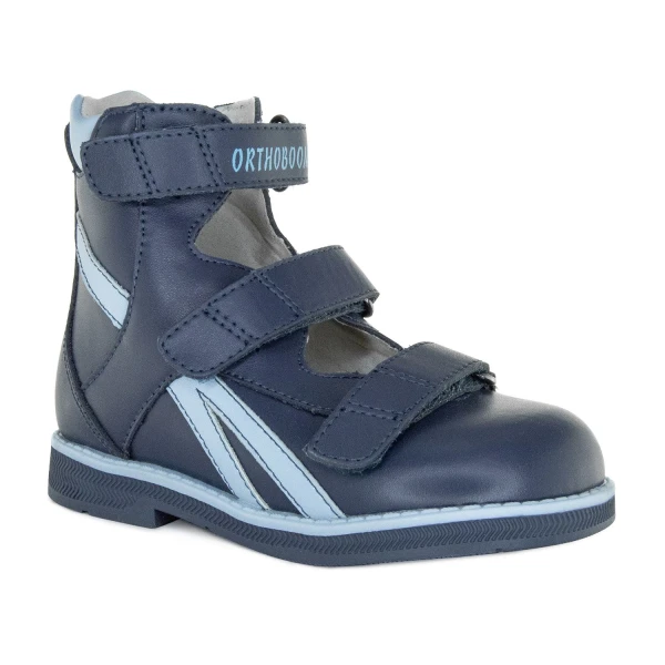 Ортопедическая обувь сложная без утепленной подкладки (пара), Ортобум 81597-32 синий-голубой