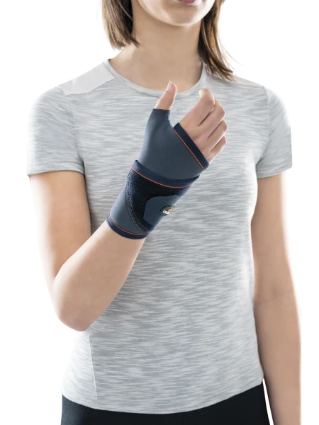 Бандаж на лучезапястный сустав и большой палец из неопрена согревающий спортивный при растяжениях и травмах запястья ORLIMAN Испания 4607