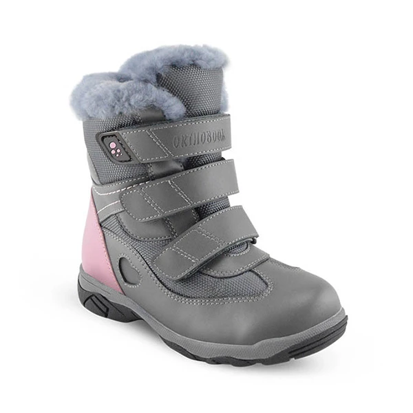  Ортопедическая обувь сложная на утепленной подкладке (пара) для детей, Ортобум 63395-43 серый с розовым